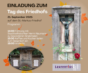 Plakat zum Tag des Friedhofs