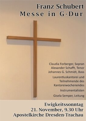 Kreuz in der Feierhalle des Friedhofes auf der Spitzhausstraße in Kaditz. Kreuz in der Feierhalle des Friedhofes auf der Spitzhausstraße in Kaditz.